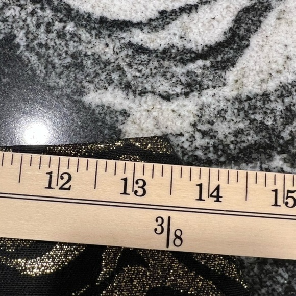 Minkpink New Black With Gold Sparkly Swirls Mini Skirt - Picture 4 of 10